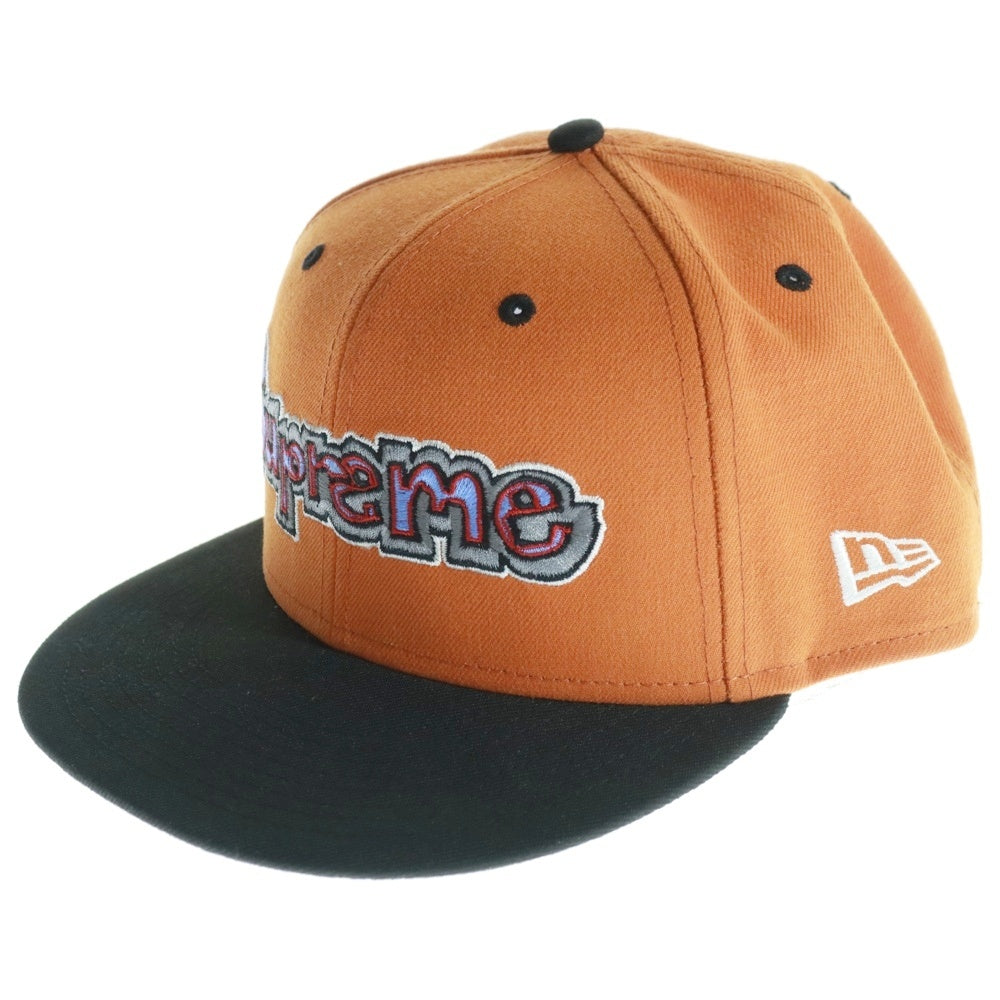 SUPREME(シュプリーム) 21SS ×NEW ERA Gonz Logo Cap ニューエラ ゴンズロゴ 6パネル ベースボールキャップ 帽子 オレンジ
