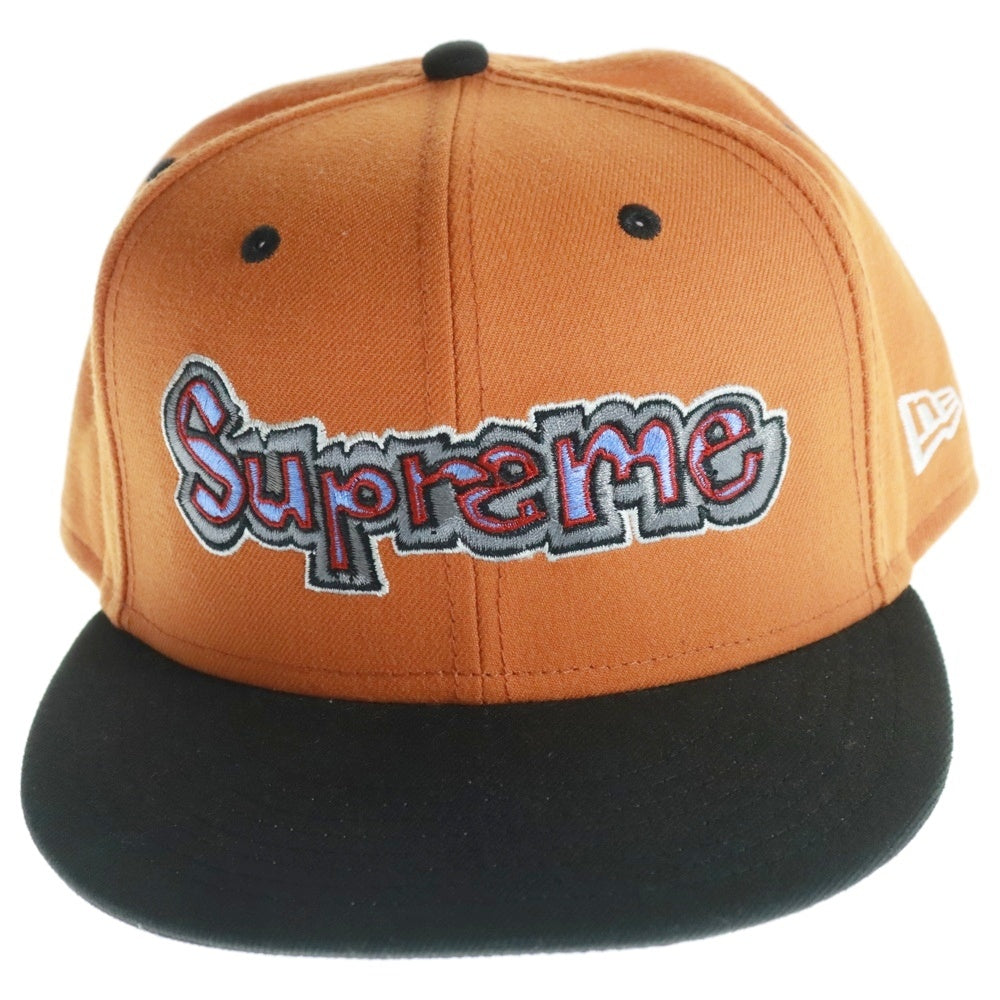 SUPREME(シュプリーム) 21SS ×NEW ERA Gonz Logo Cap ニューエラ ゴンズロゴ 6パネル ベースボールキャップ 帽子 オレンジ