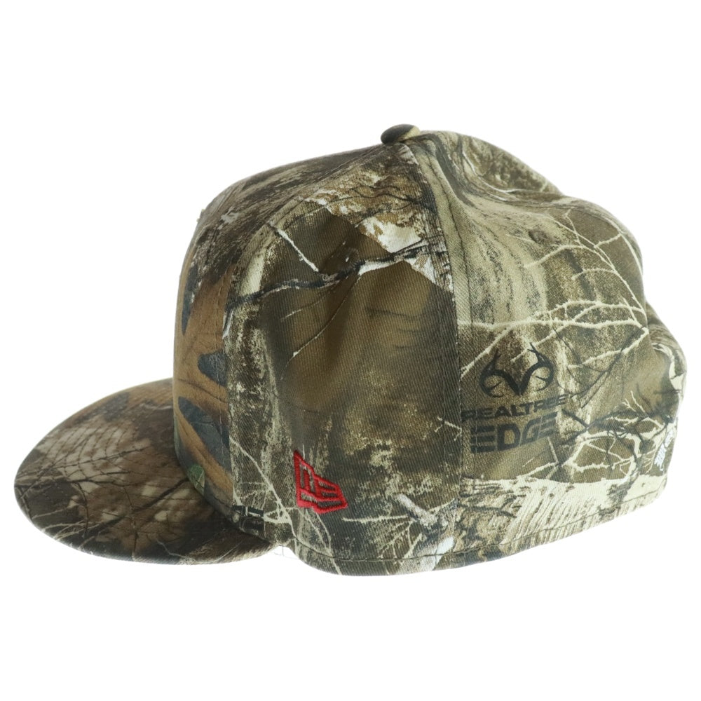 SUPREME(シュプリーム) 24SS ×NEW ERA Gold Cross S Logo Cap ニューエラ ゴールドクロス Sロゴ リアルツリーカモ 6パネル ベースボールキャップ 帽子 ブラウン