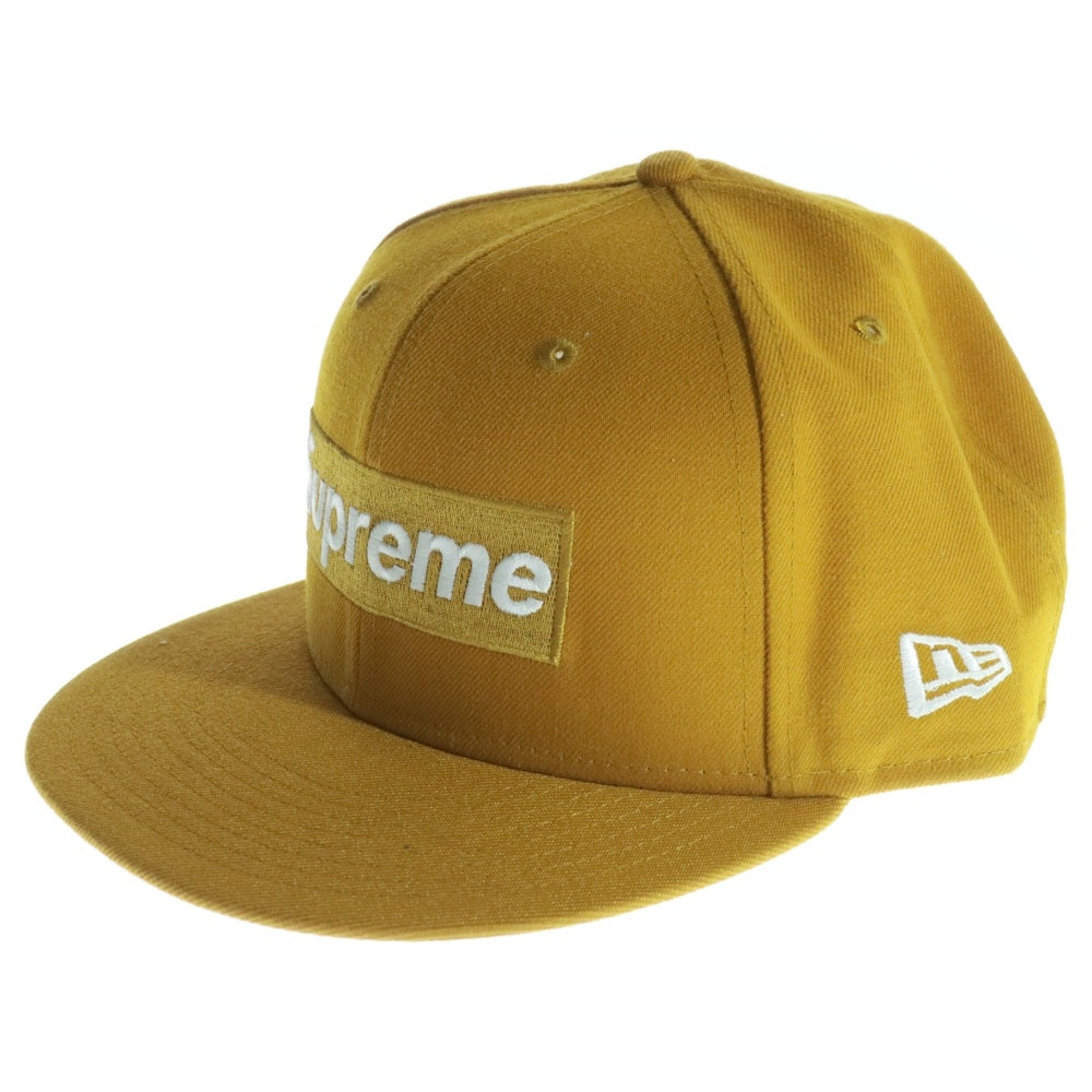 SUPREME(シュプリーム) 21SS Champions Box Logo New Era Cap ニューエラ チャンピオンズ ボックスロゴ 6パネル ベースボールキャップ 帽子 マスタード