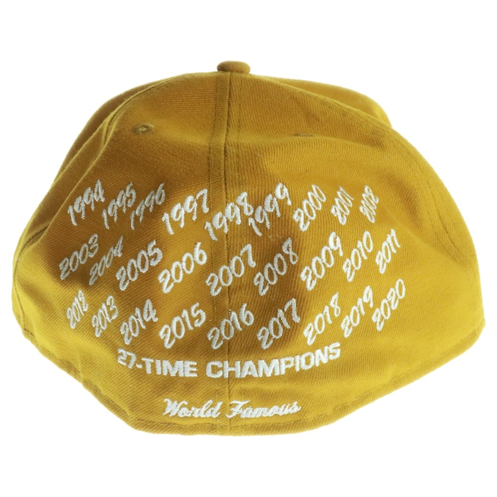 SUPREME(シュプリーム) 21SS Champions Box Logo New Era Cap ニューエラ チャンピオンズ ボックスロゴ 6パネル ベースボールキャップ 帽子 マスタード