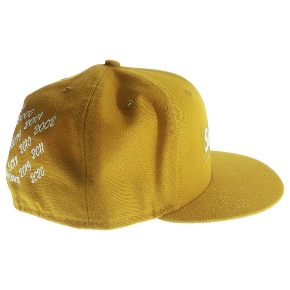 SUPREME(シュプリーム) 21SS Champions Box Logo New Era Cap ニューエラ チャンピオンズ ボックスロゴ 6パネル ベースボールキャップ 帽子 マスタード