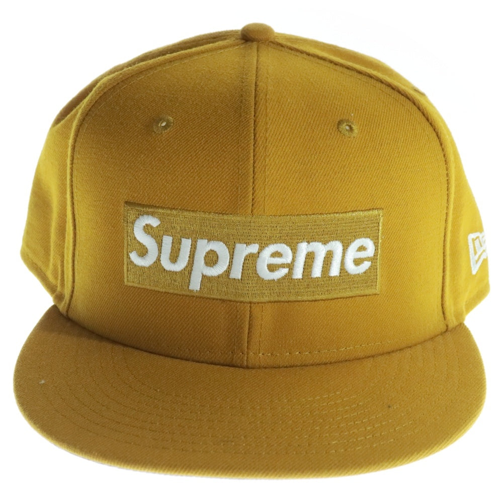 SUPREME(シュプリーム) 21SS Champions Box Logo New Era Cap ニューエラ チャンピオンズ ボックスロゴ 6パネル ベースボールキャップ 帽子 マスタード