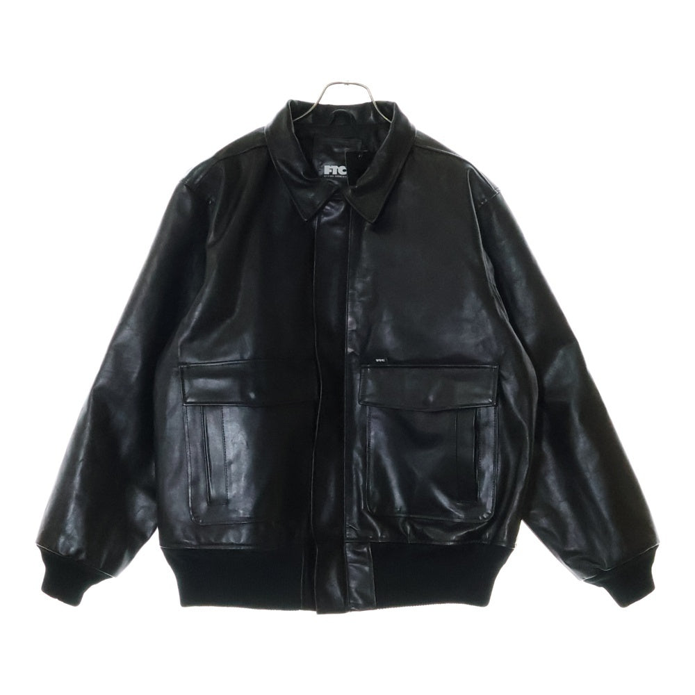 FTC(エフシーティー) 24AW LEATHER A-2 FLIGHT JACKET A-2タイプ レザー フライトジャケット ブラック FTC024AWJ14