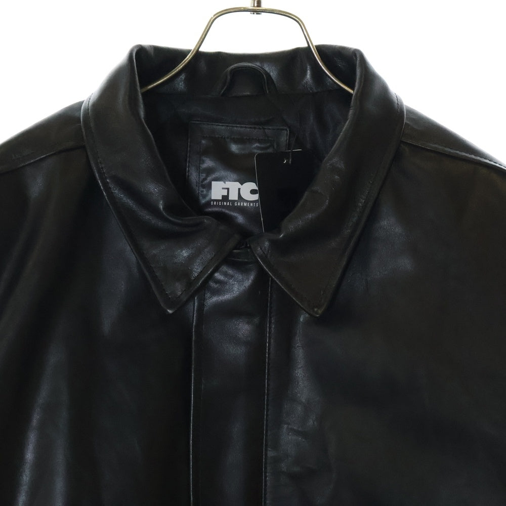 FTC(エフシーティー) 24AW LEATHER A-2 FLIGHT JACKET A-2タイプ レザー フライトジャケット ブラック FTC024AWJ14