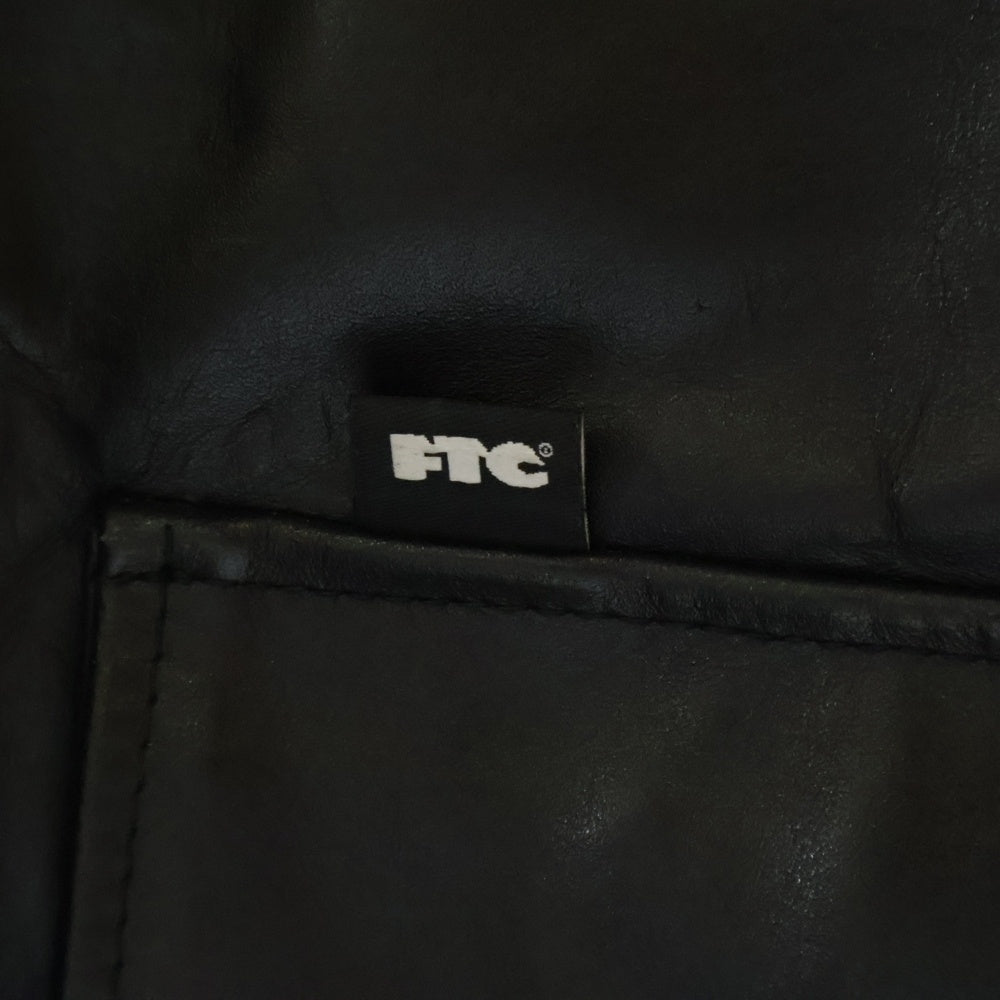 FTC(エフシーティー) 24AW LEATHER A-2 FLIGHT JACKET A-2タイプ レザー フライトジャケット ブラック FTC024AWJ14