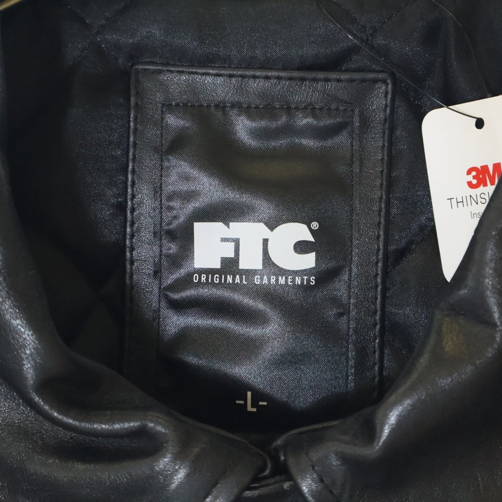 FTC(エフシーティー) 24AW LEATHER A-2 FLIGHT JACKET A-2タイプ レザー フライトジャケット ブラック FTC024AWJ14