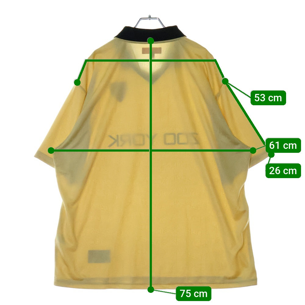 SUPREME(シュプリーム) 25SS Zoo York Soccer Jeysey ズーヨーク サッカージャージー 半袖カットソー ゴールド