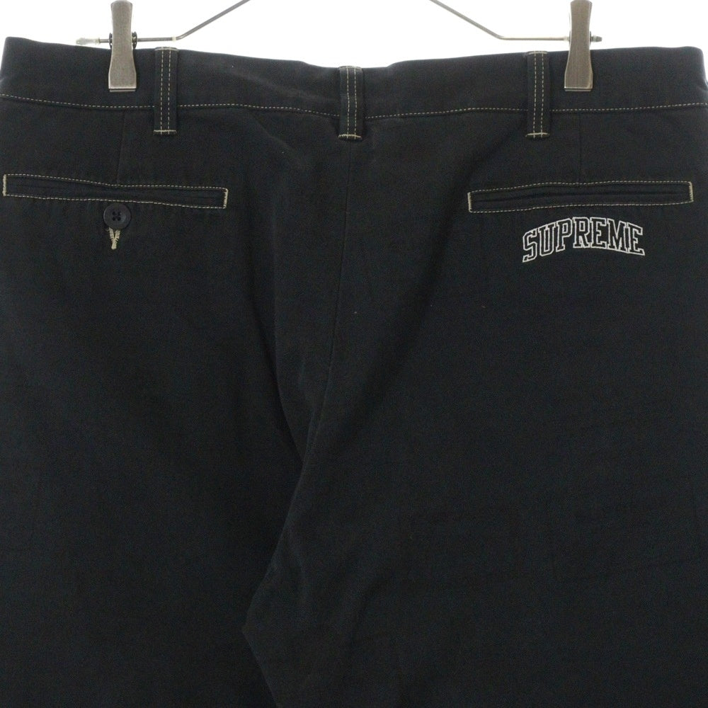 SUPREME(シュプリーム) 24AW Chino Pant Overdyed Labels オーバーダイ レーベル チノ ワークパンツ ブラック