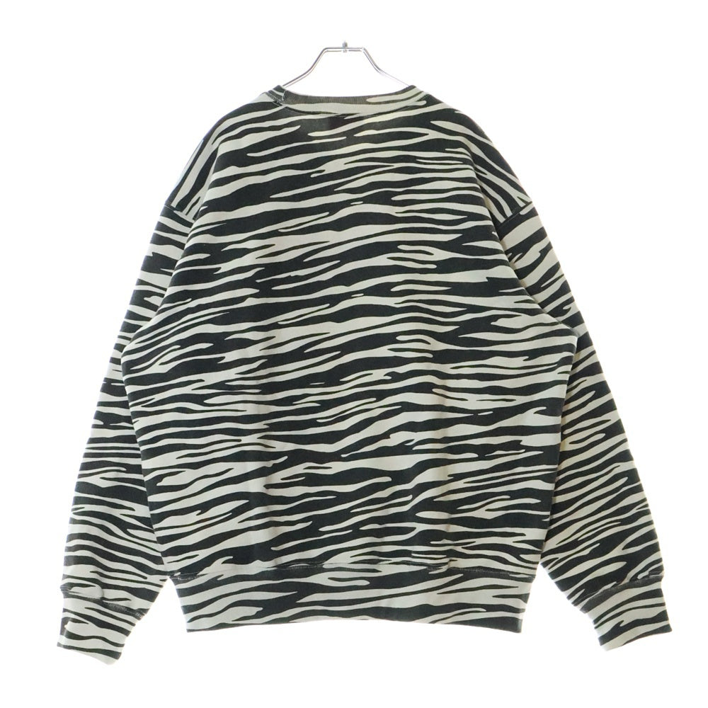 SUPREME(シュプリーム) 22AW Box Logo Crewneck Sweatshirt ゼブラ ボックスロゴ クルーネック スウェット トレーナー ブラック/ホワイト