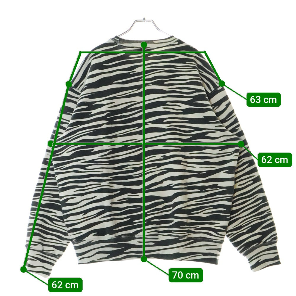 SUPREME(シュプリーム) 22AW Box Logo Crewneck Sweatshirt ゼブラ ボックスロゴ クルーネック スウェット トレーナー ブラック/ホワイト
