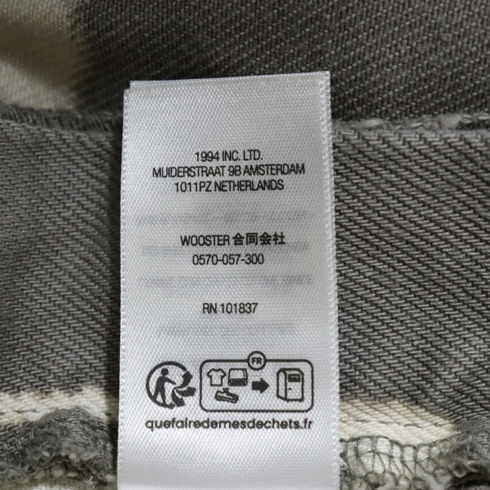 SUPREME(シュプリーム) 25SS Baggy Jean bleach バギー ジーンズ ブリーチ デニム パンツ グレー/ホワイト