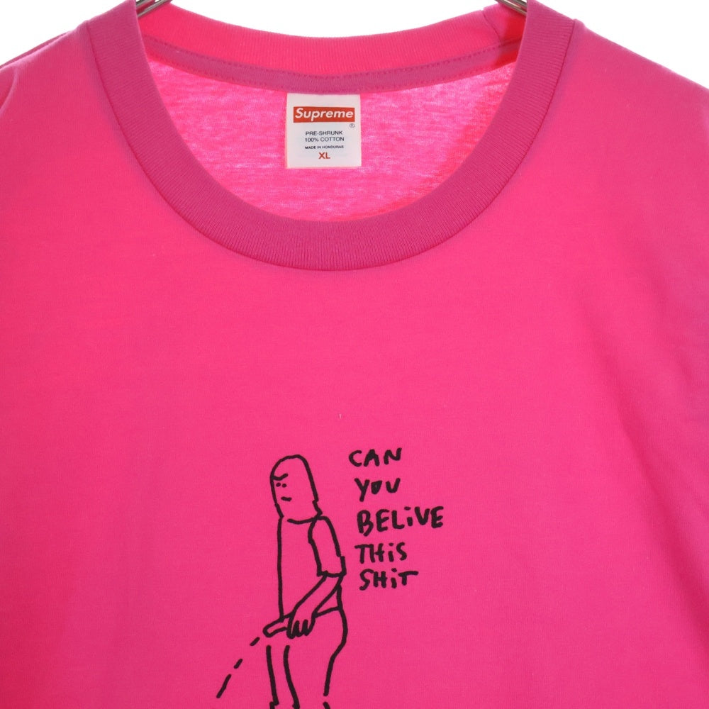 SUPREME(シュプリーム) 25SS Piss Tee ピス プリント 半袖カットソー Tシャツ ピンク