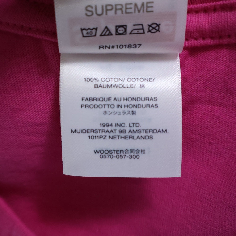 SUPREME(シュプリーム) 25SS Piss Tee ピス プリント 半袖カットソー Tシャツ ピンク