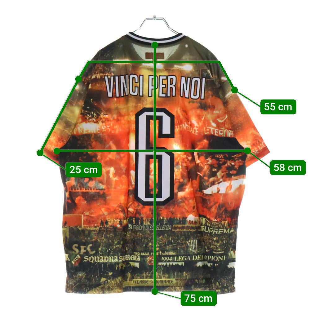SUPREME(シュプリーム) 25SS Vinci Per Noi Soccer Jersey ヴィンチ ペル ノイ サッカージャージ 半袖カットソー Tシャツ オレンジ