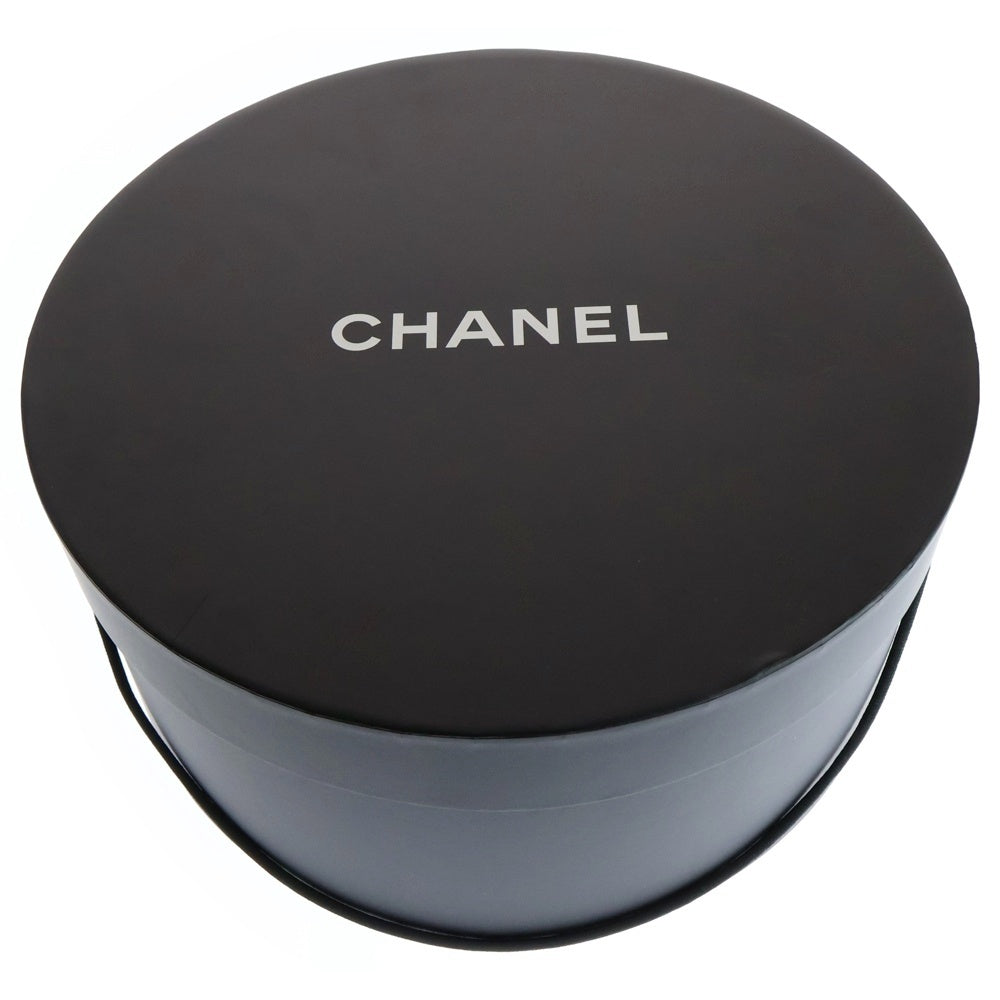 CHANEL(シャネル) ココマークリボン ストローハット 帽子 アイボリー/グリーン レディース