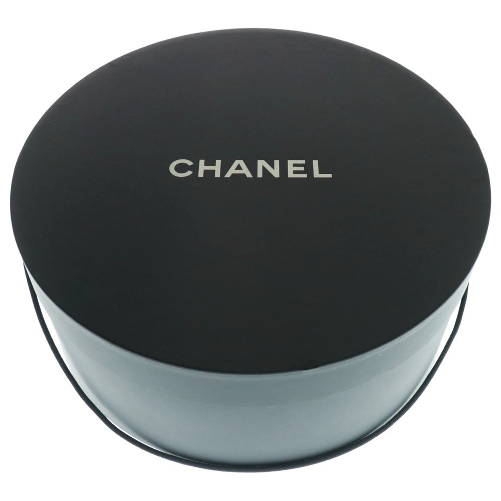 CHANEL(シャネル) ココマークリボン ストローハット 帽子 ベージュ/ブラック レディース