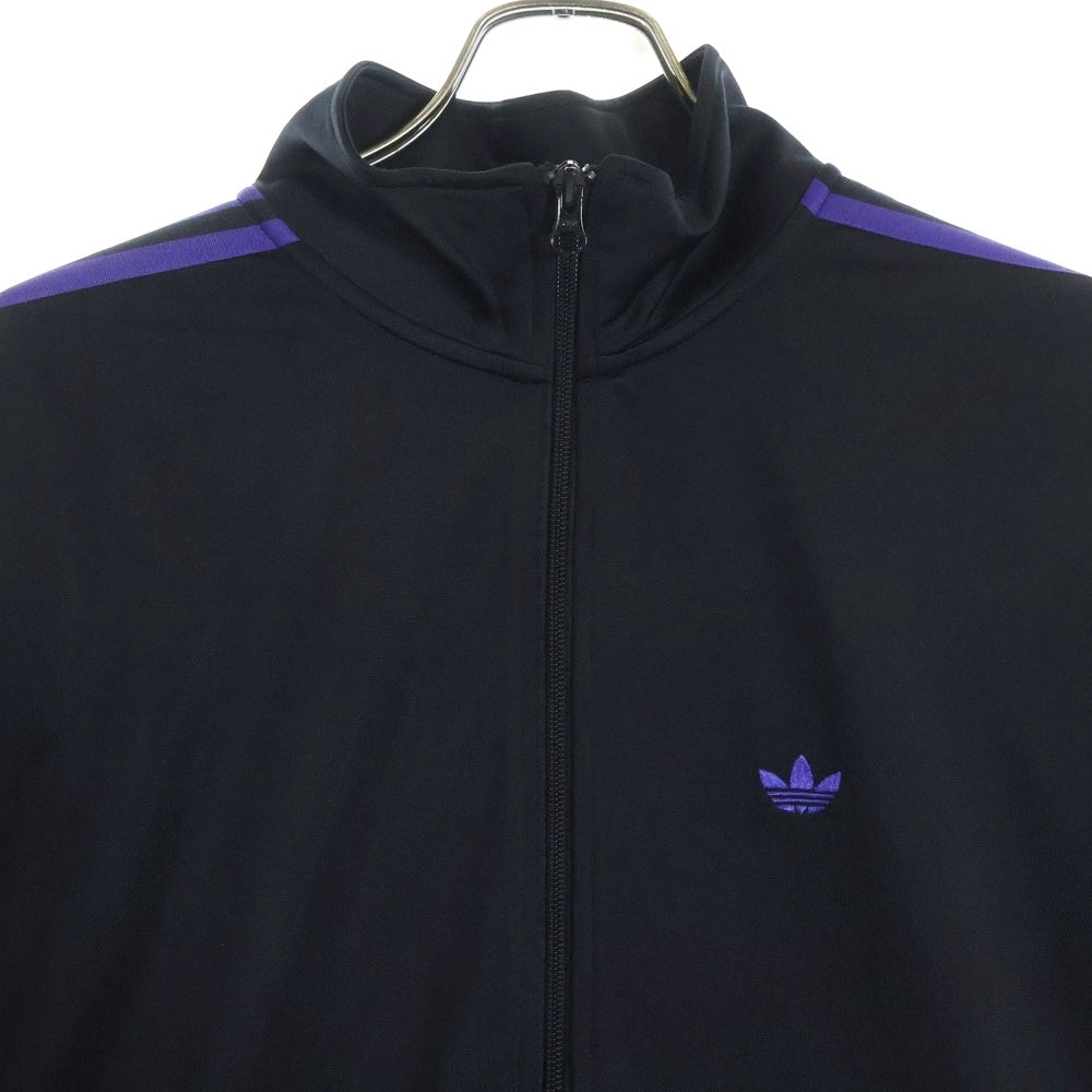 adidas(アディダス) TRACKTOP JACKET トラックトップ ベッケンバウアー ジップアップジャケット ブラック/パープル IZ4923
