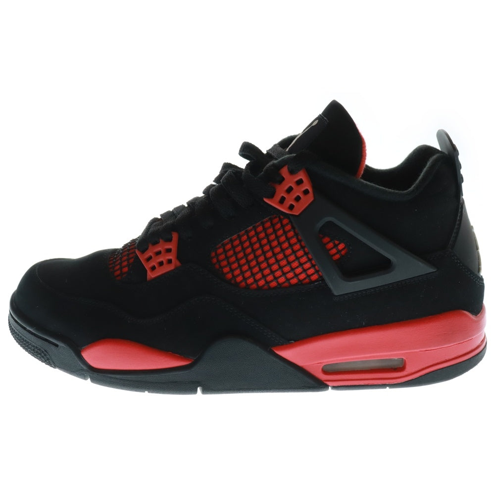 NIKE(ナイキ) AIR JORDAN 4 RETRO RED THUNDER エアジョーダン4 レッドサンダー ハイカットスニーカー ブラック/レッド US11/29cm CT8527-016
