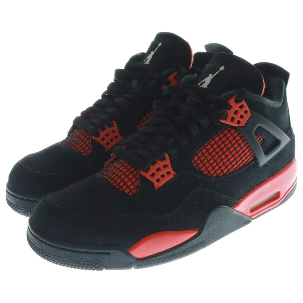 NIKE(ナイキ) AIR JORDAN 4 RETRO RED THUNDER エアジョーダン4 レッドサンダー ハイカットスニーカー ブラック/レッド US11/29cm CT8527-016