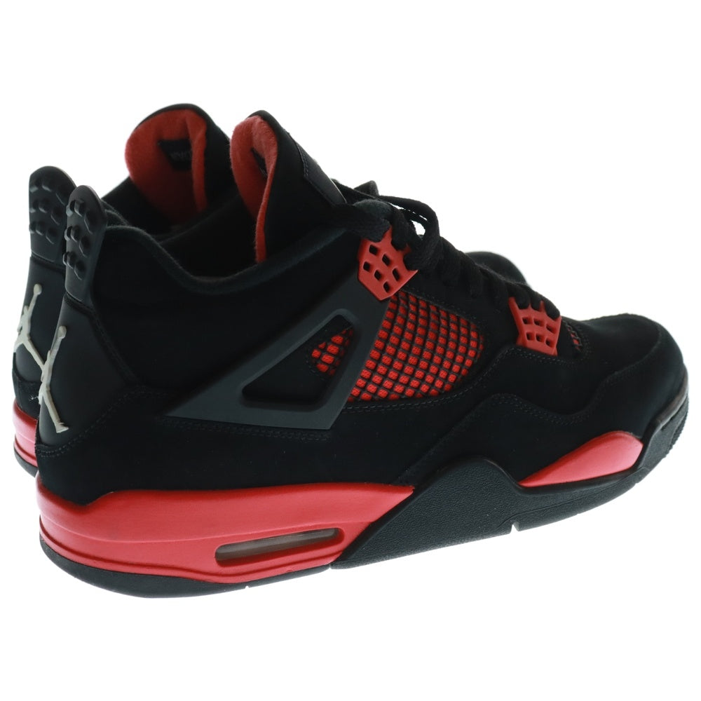 NIKE(ナイキ) AIR JORDAN 4 RETRO RED THUNDER エアジョーダン4 レッドサンダー ハイカットスニーカー ブラック/レッド US11/29cm CT8527-016