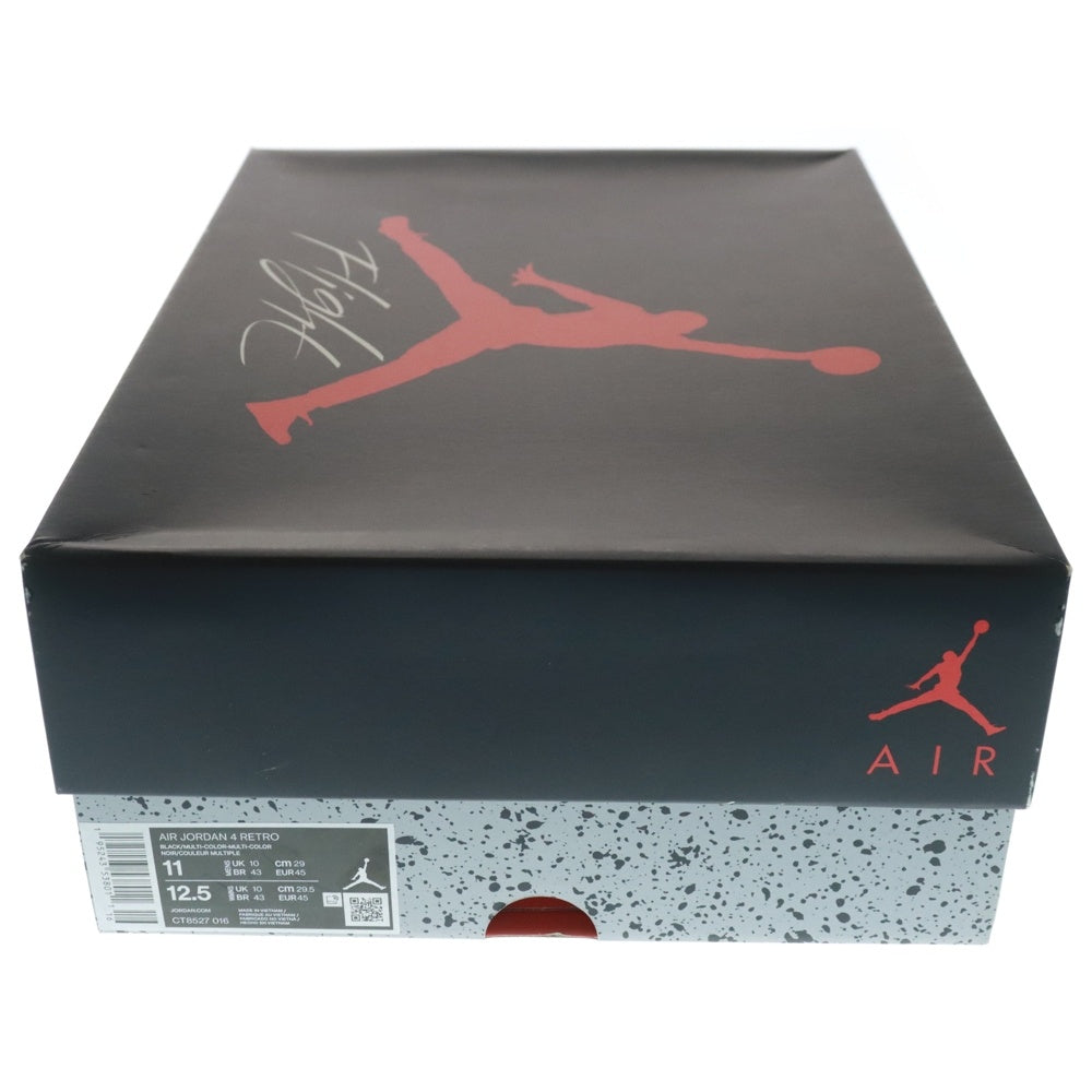 NIKE(ナイキ) AIR JORDAN 4 RETRO RED THUNDER エアジョーダン4 レッドサンダー ハイカットスニーカー ブラック/レッド US11/29cm CT8527-016