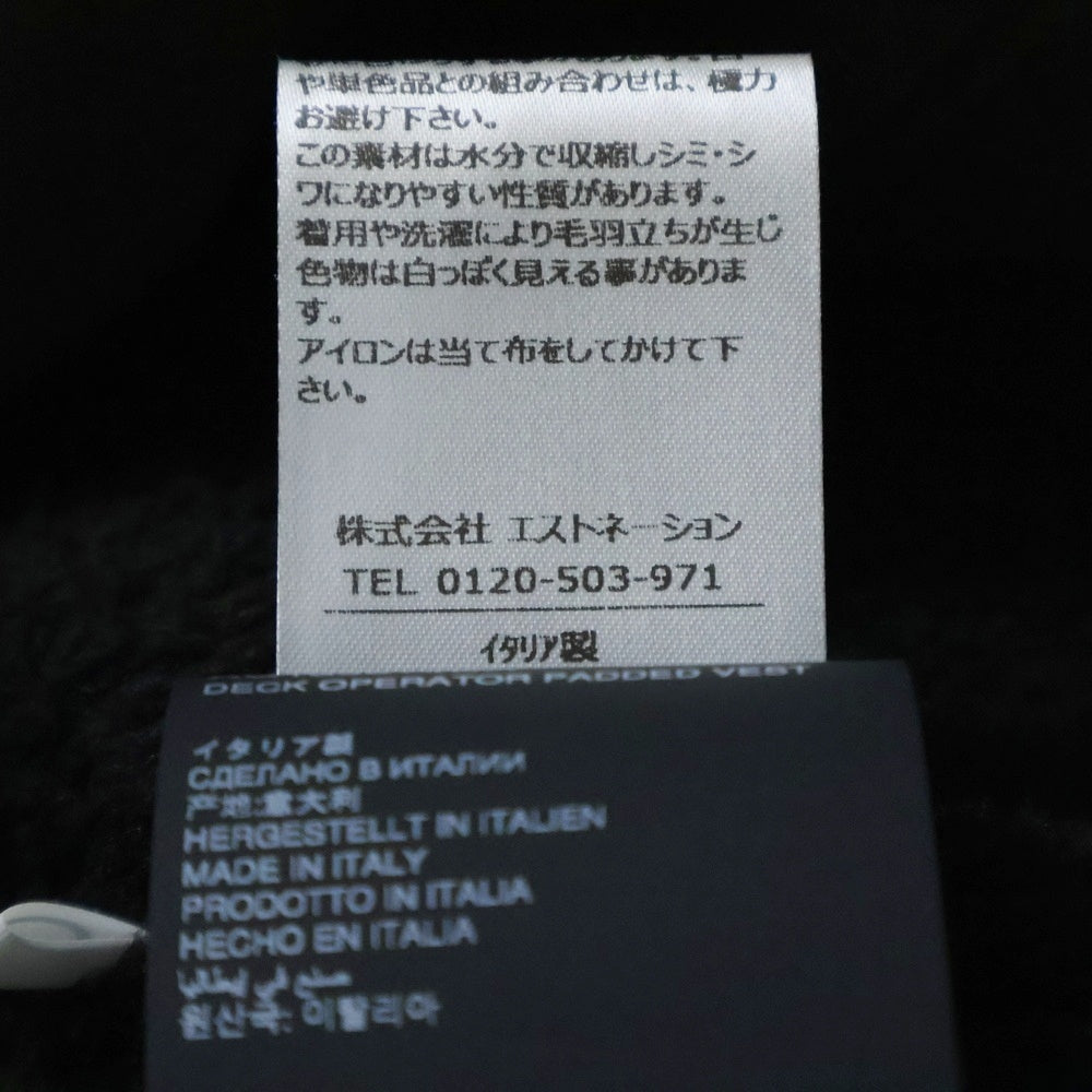 GR10K(ジーアールテンケー) Deck Operator Padde デッキオペレーター ジレ ベスト 裏地フリース ジャケット カーキ AG133014DA