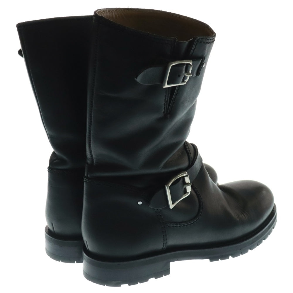JIMMY CHOO(ジミーチュウ) 121YORK イタリア製 カーフレザー ハイカット エンジニアブーツ ブラック 21.YORK.CLF