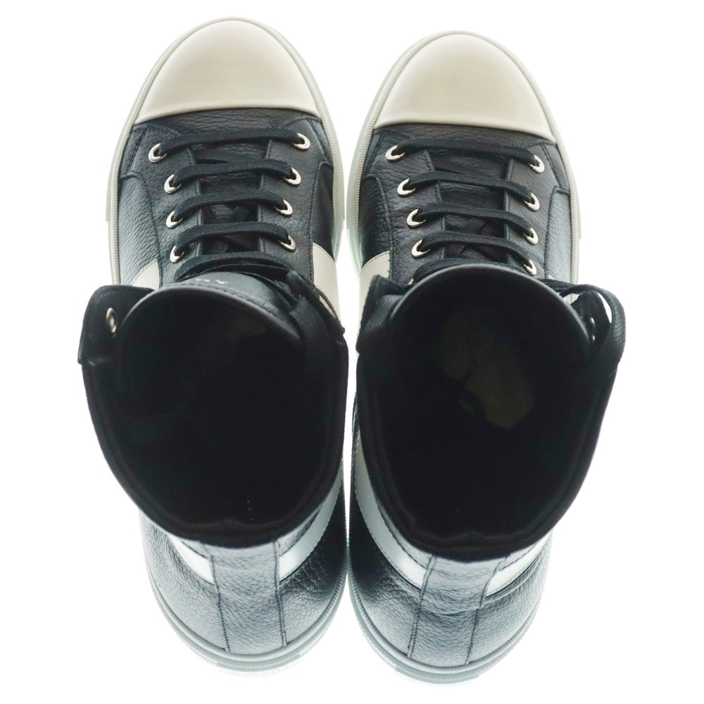 AMIRI(アミリ) SUNSET SNEAKER サンセット バイカラー レザー ハイカットスニーカー ブラック/ホワイト MSSUN-LTH