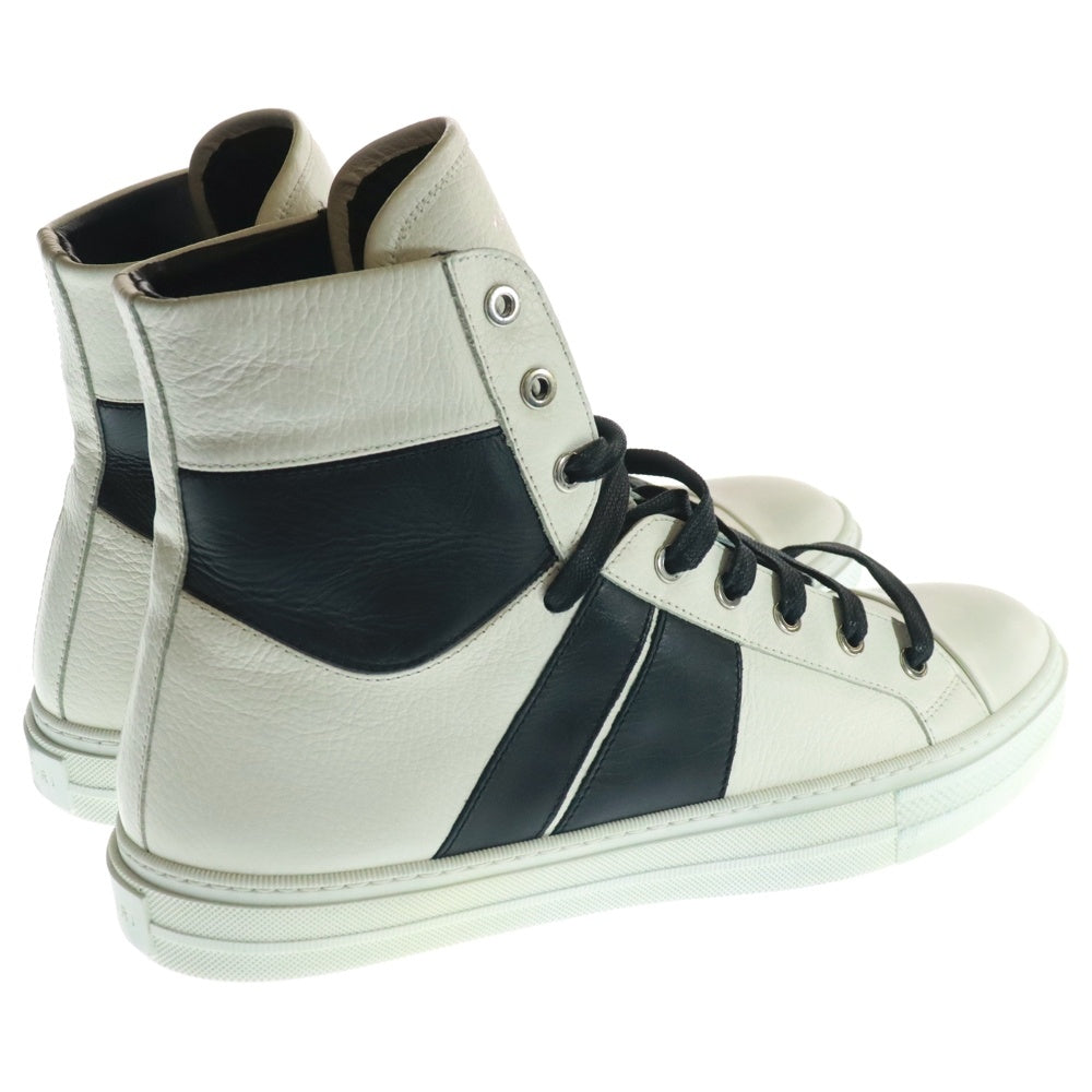 AMIRI(アミリ) SUNSET SNEAKER サンセット バイカラー レザー ハイカットスニーカー ホワイト/ブラック MSSUN-LTH