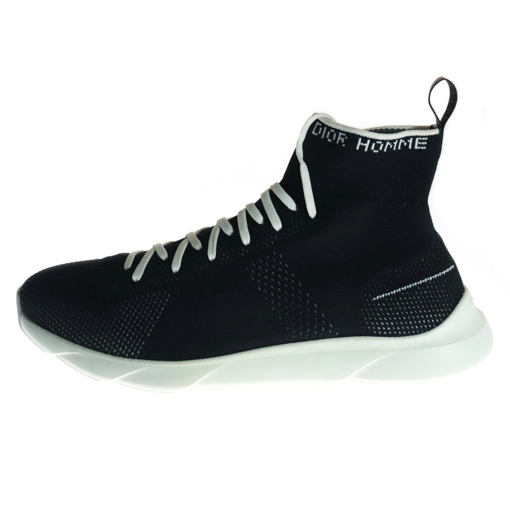 Dior HOMME(ディオールオム) 18SS B21 テクニカルニット ハイカット ソックススニーカー ブラック 3SN224YAE