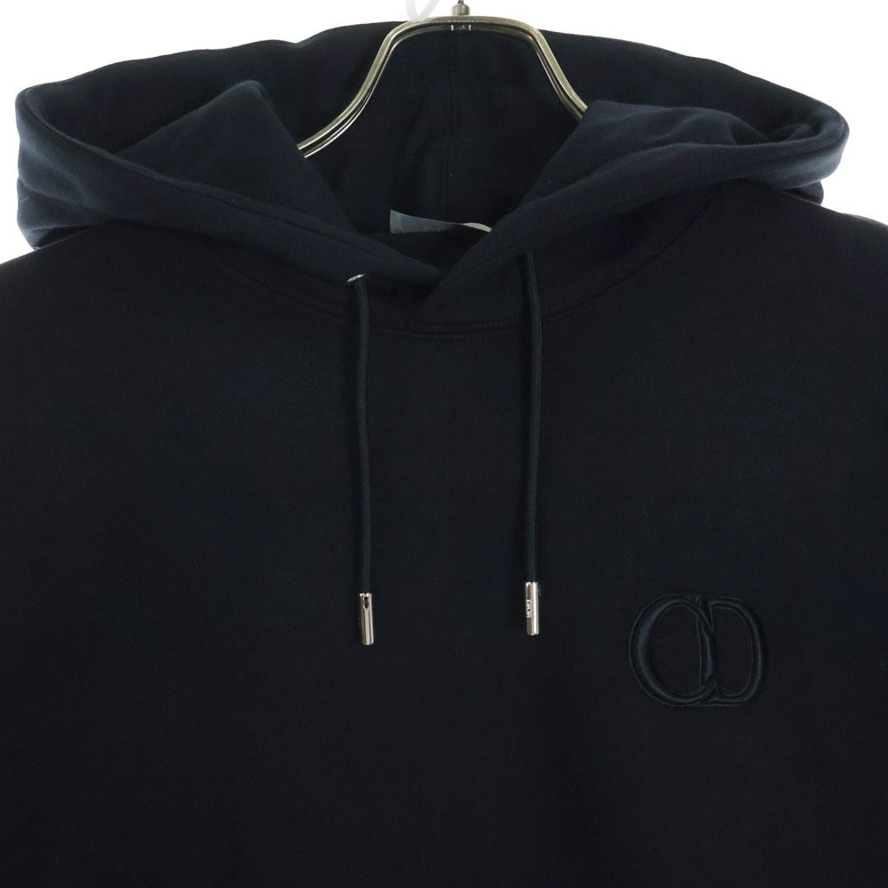 DIOR(ディオール) CD ICON HOODIE CDアイロン刺繍 スウェット プルオーバーパーカー ブラック 113J698A0531