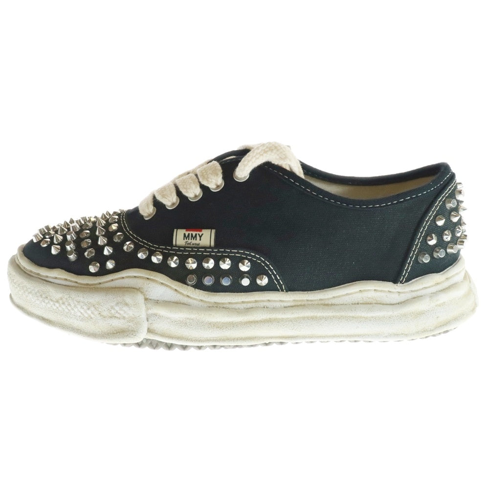 MAISON MIHARAYASUHIRO(メゾンミハラヤスヒロ) BAKER STUDDED LOW ベイカー スタッズ ローカットスニーカー ブラック/ホワイト/シルバー A13FW736