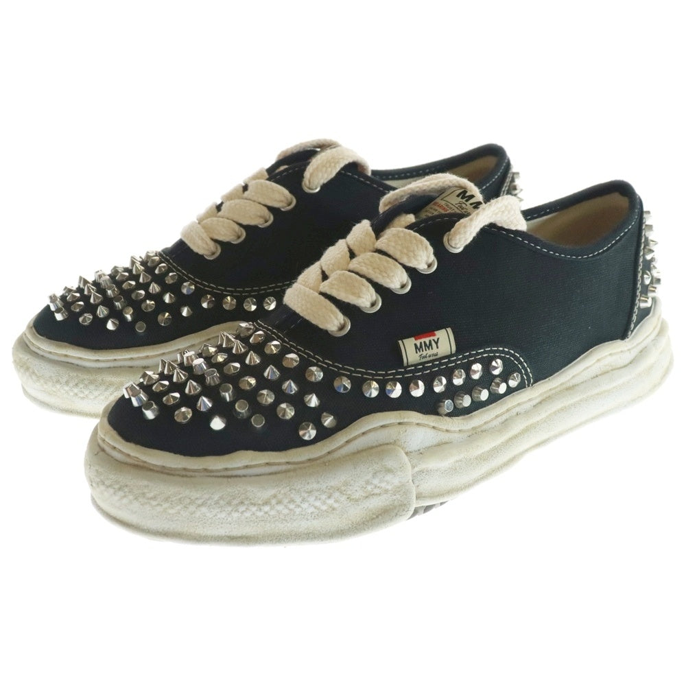 MAISON MIHARAYASUHIRO(メゾンミハラヤスヒロ) BAKER STUDDED LOW ベイカー スタッズ ローカットスニーカー ブラック/ホワイト/シルバー A13FW736