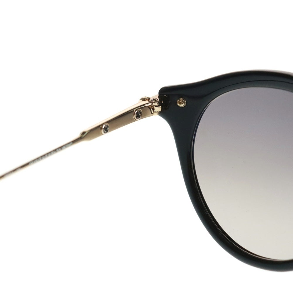 CHROME HEARTS(クロムハーツ) EVAGASABLELISTIC ゴールドテンプル ボストンフレーム カラーレンズ サングラス メガネ 眼鏡 ブラック/ゴールド