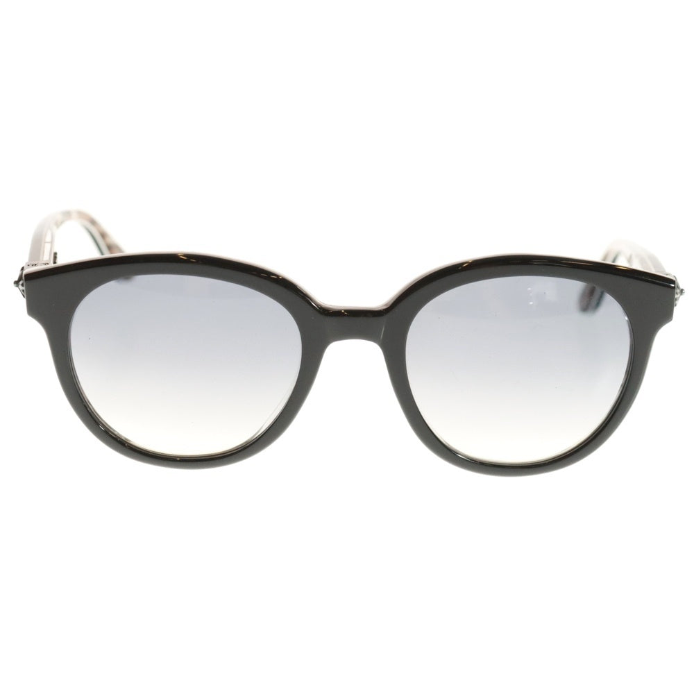 CHROME HEARTS(クロムハーツ) SQUIBJIBBLER CHプラス レオパードハーフリム カラーレンズ サングラス メガネ 眼鏡 ブラック/ブラウン