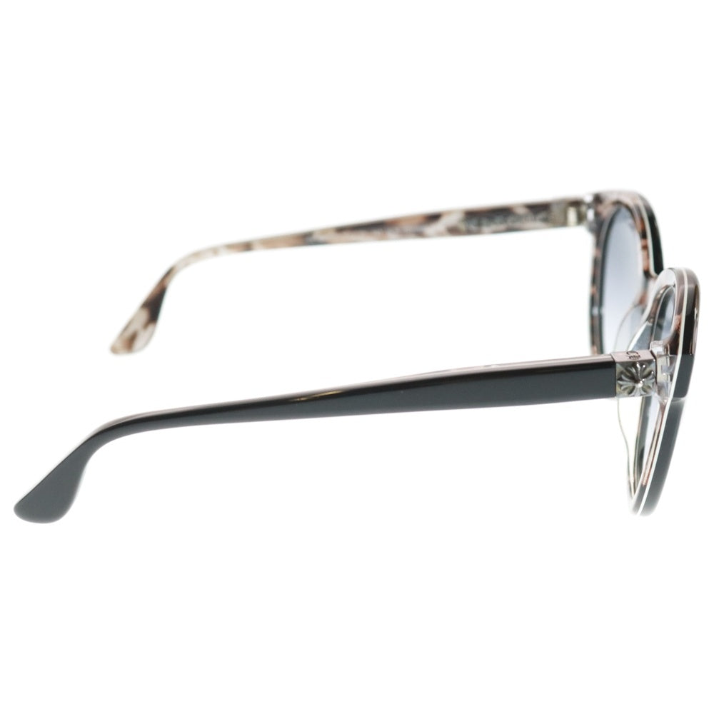 CHROME HEARTS(クロムハーツ) SQUIBJIBBLER CHプラス レオパードハーフリム カラーレンズ サングラス メガネ 眼鏡 ブラック/ブラウン
