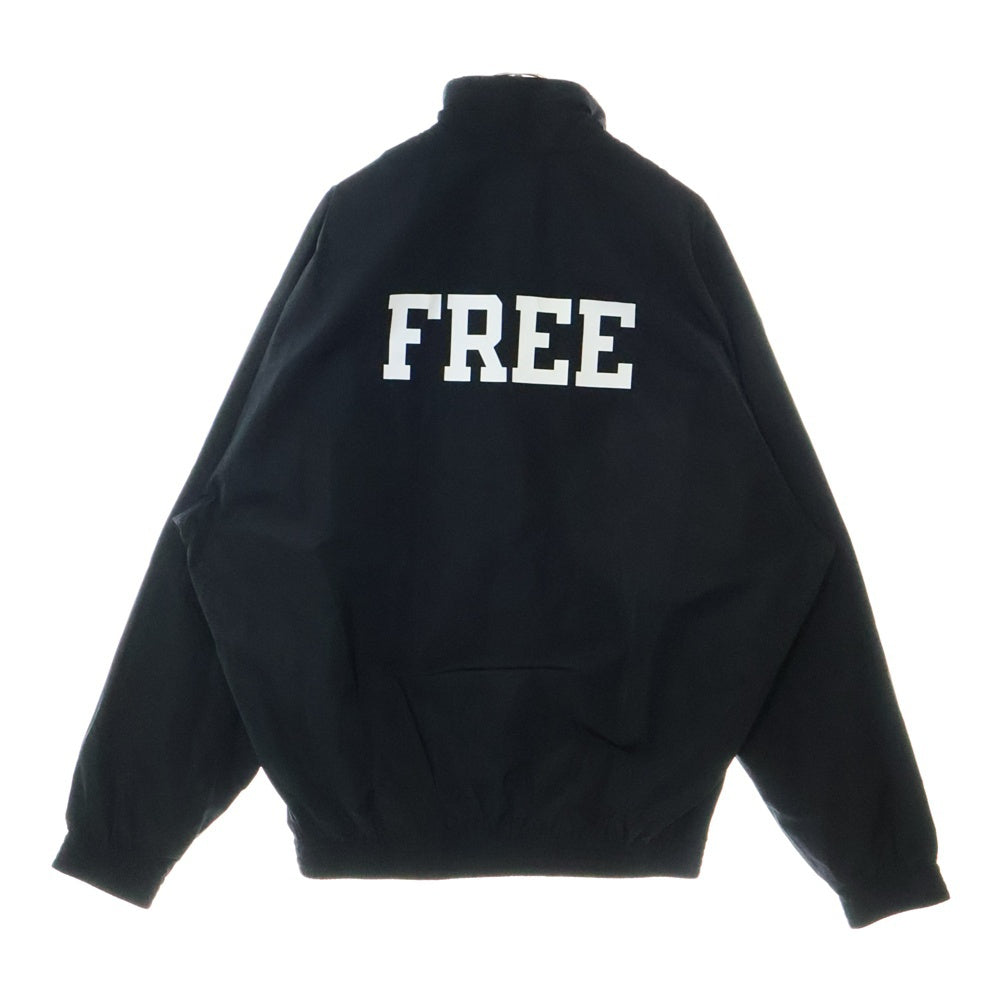 BALENCIAGA(バレンシアガ) WARDROBE FREE BACK PRINT NYLON JACKET FREE バックプリント ジップアップ ナイロンジャケット ブラック 662984 TF004