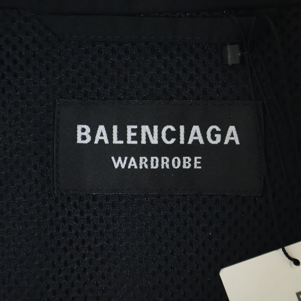 BALENCIAGA(バレンシアガ) WARDROBE FREE BACK PRINT NYLON JACKET FREE バックプリント ジップアップ ナイロンジャケット ブラック 662984 TF004