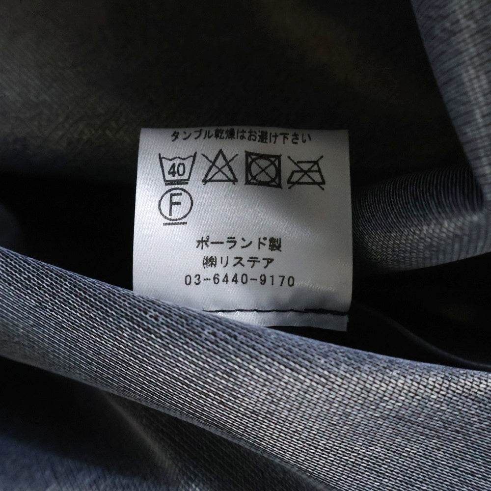 VETEMENTS(ヴェトモン) 17AW LOGO PRINTED LONG RAIN COAT ロゴプリント ロング レインコート ブラック WAH18JA24