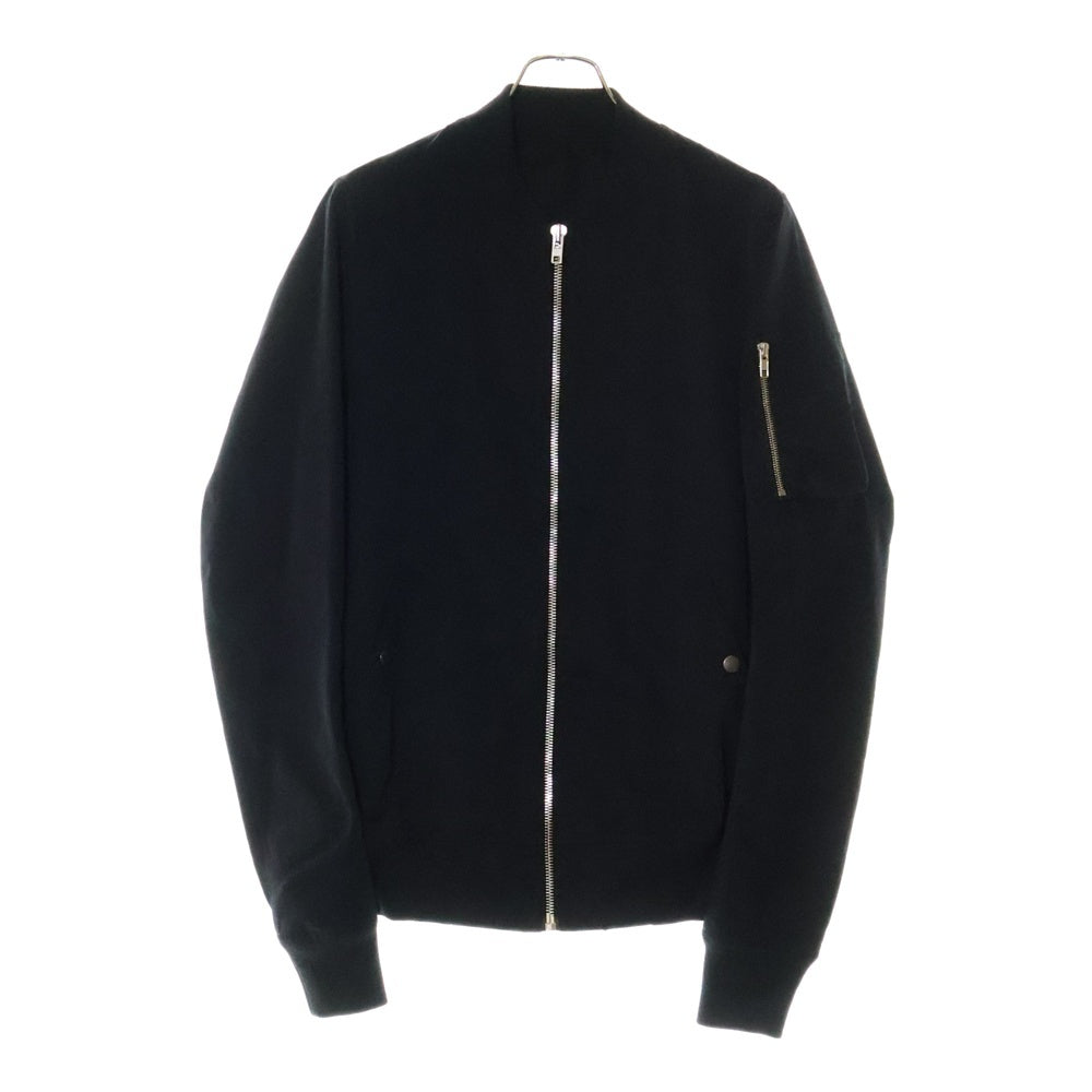 Rick Owens(リックオウエンス) 15SS ジップアップ ボンバーブルゾン ジャケット MA-1 ブラック RU15S4791-MU