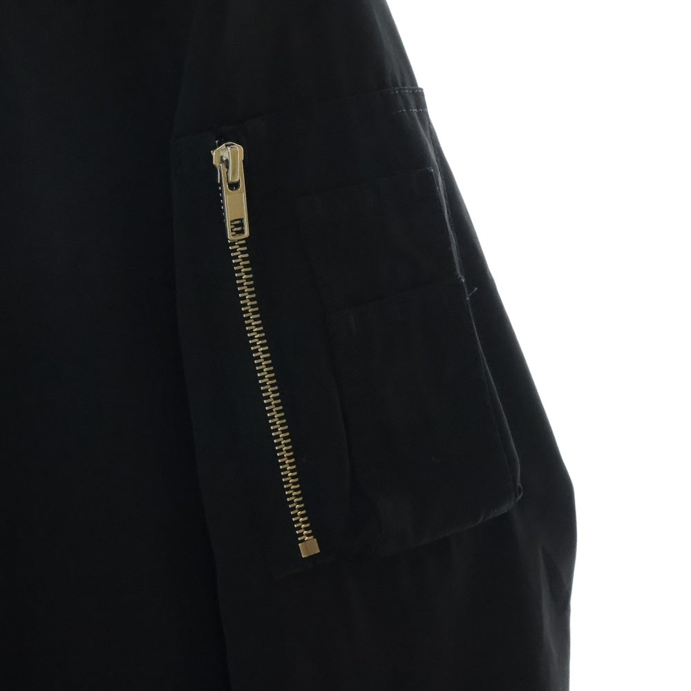 Rick Owens(リックオウエンス) 15SS ジップアップ ボンバーブルゾン ジャケット MA-1 ブラック RU15S4791-MU