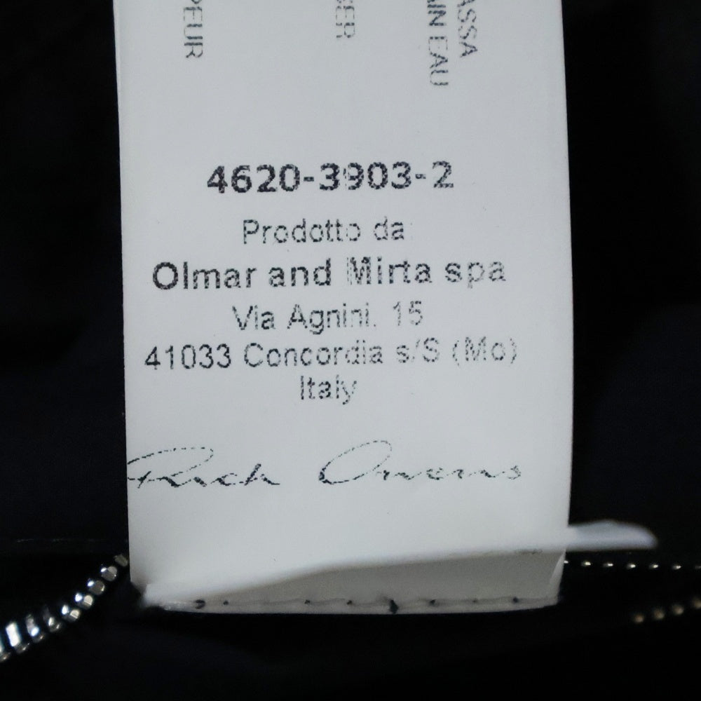 Rick Owens(リックオウエンス) 15SS ジップアップ ボンバーブルゾン ジャケット MA-1 ブラック RU15S4791-MU
