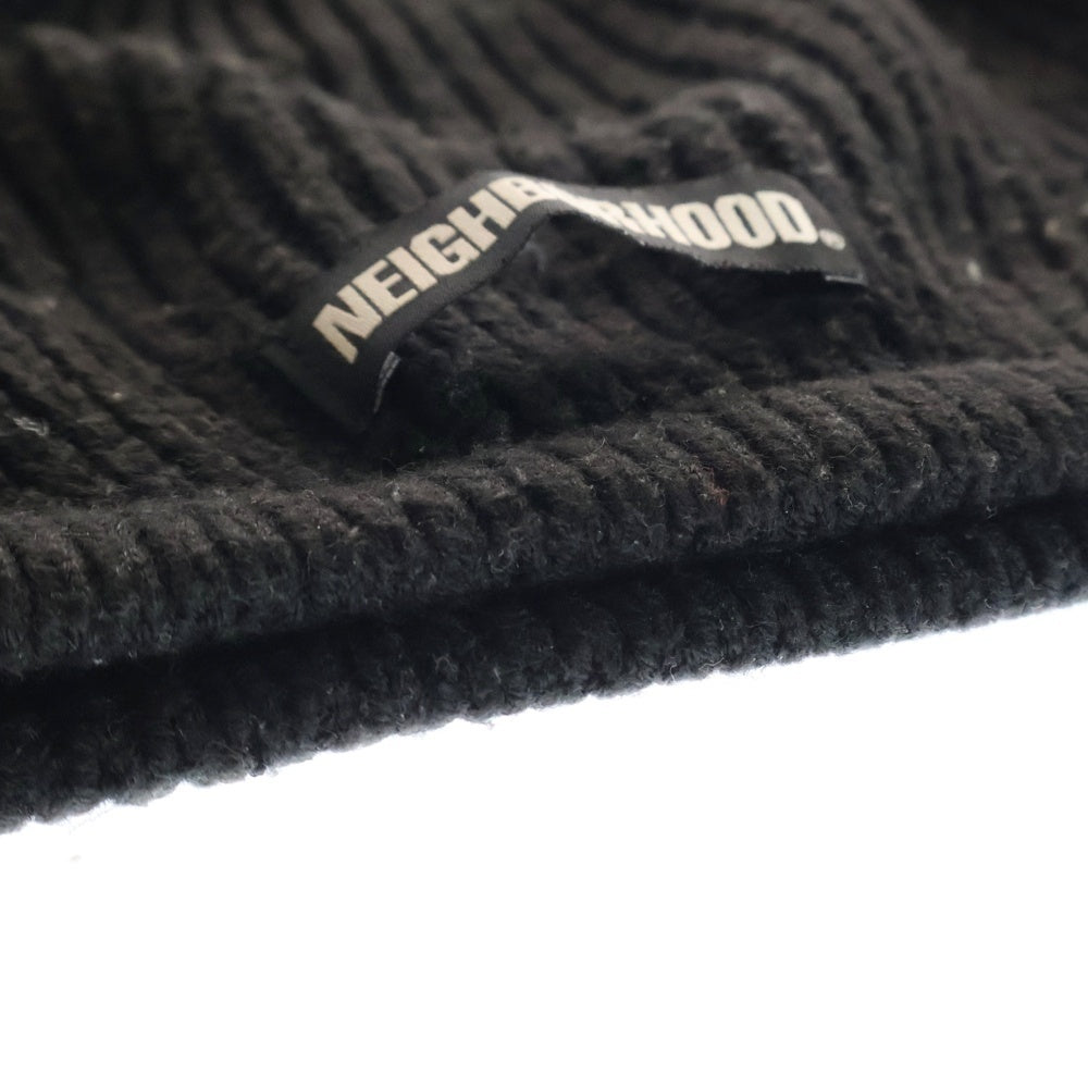 NEIGHBORHOOD(ネイバーフッド) OCTOPUS KNIT CAP ミドルゲージ オクトパス ニット キャップ ビーニー 帽子 ブラック