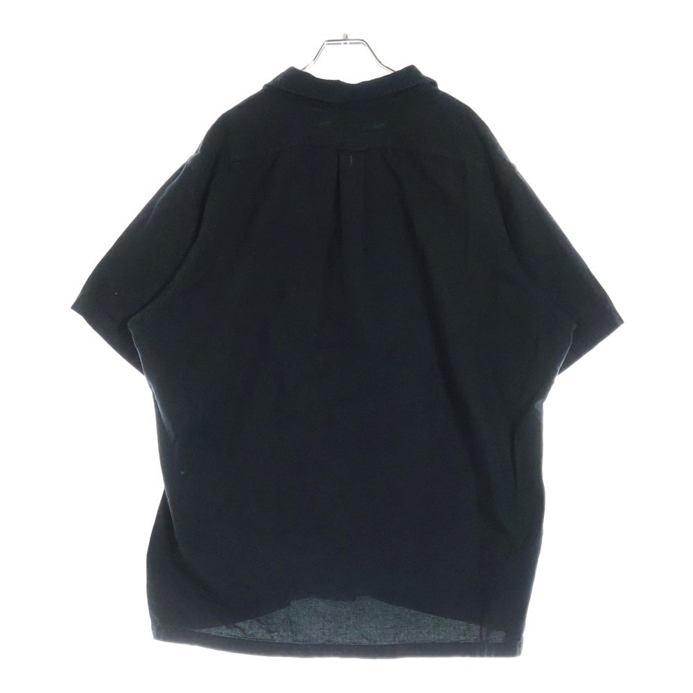 POLO RALPH LAUREN(ポロラルフローレン) 90S VINTAGE ヴィンテージ オープンカラー コットン半袖シャツ ブラック