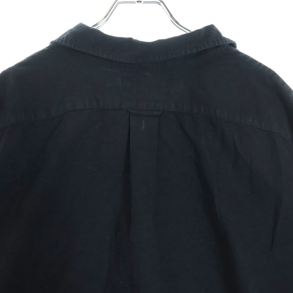 POLO RALPH LAUREN(ポロラルフローレン) 90S VINTAGE ヴィンテージ オープンカラー コットン半袖シャツ ブラック