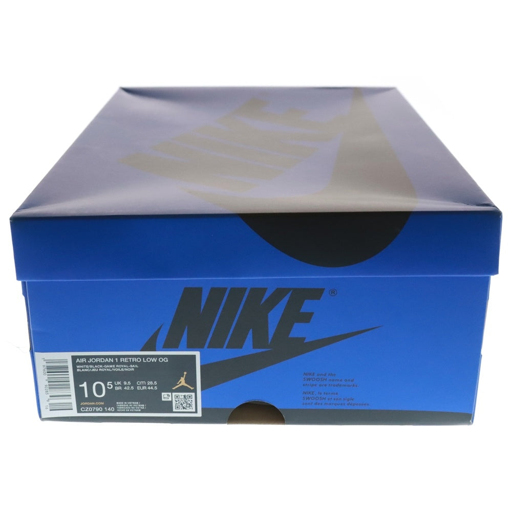 NIKE(ナイキ) AIR JORDAN 1 RETRO LOW OG エアジョーダン 1 レトロ ゲームロイヤル ローカットスニーカー ブルー US10.5/28.5cm CZ0790-140