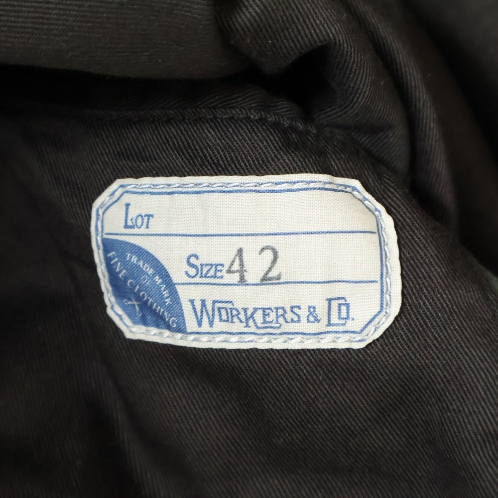 WORKERS K&T H(ワーカーズ) RELAX TEDS JACKET フレンチワーク カバーオール ジャケット カーキ