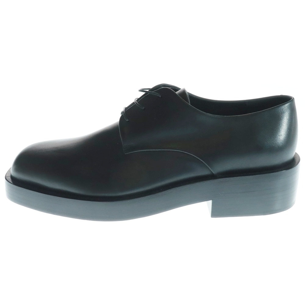 JIL SANDER(ジルサンダー) スクエアトゥ レザー ローカット ダービーシューズ ブラック