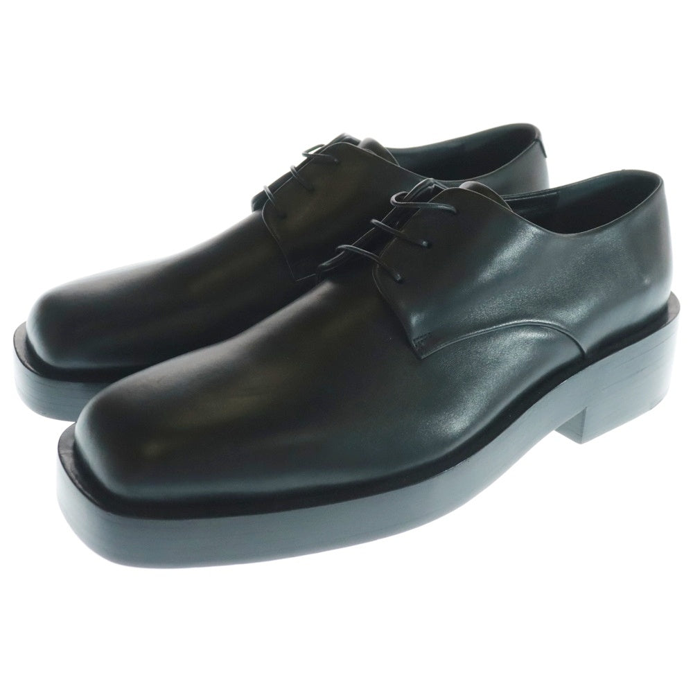 JIL SANDER(ジルサンダー) スクエアトゥ レザー ローカット ダービーシューズ ブラック
